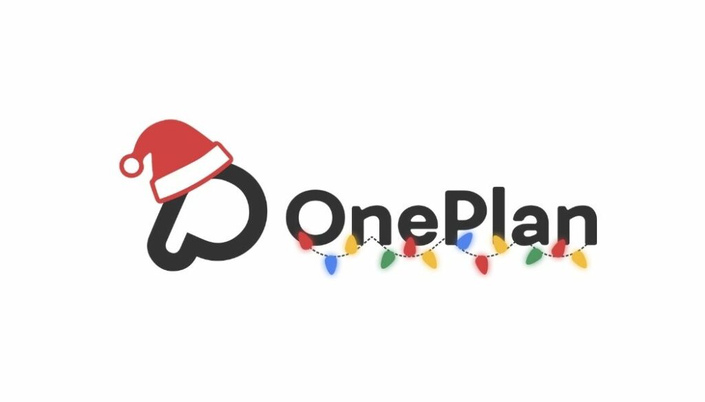 OnePlan Christmas Logo