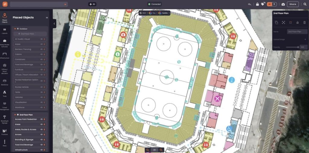 Stadium CAD in OnePlan