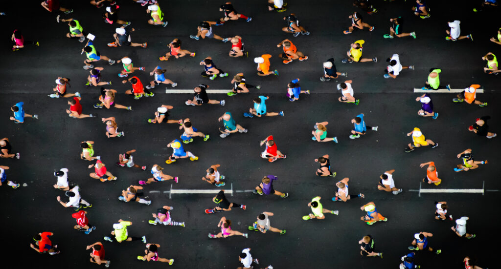 Runners at a Marathon