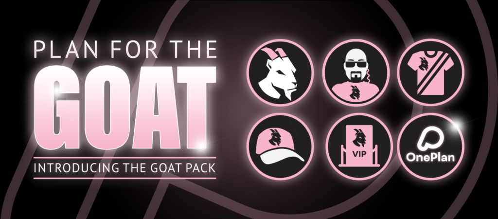 GOAT pack in OnePlan hero graphic