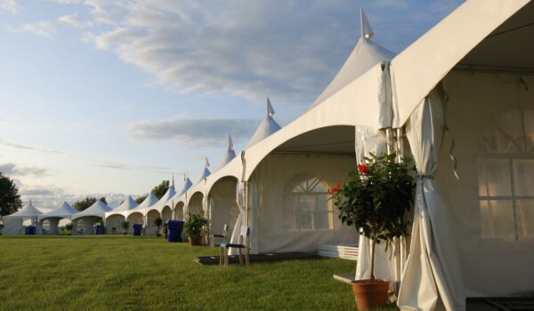 Marquee tents at an event