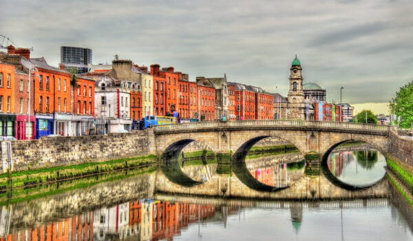 View of Mellows Bridge in Dublin - Ireland