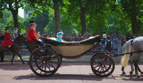 Queen Elizabeth II in a carriage